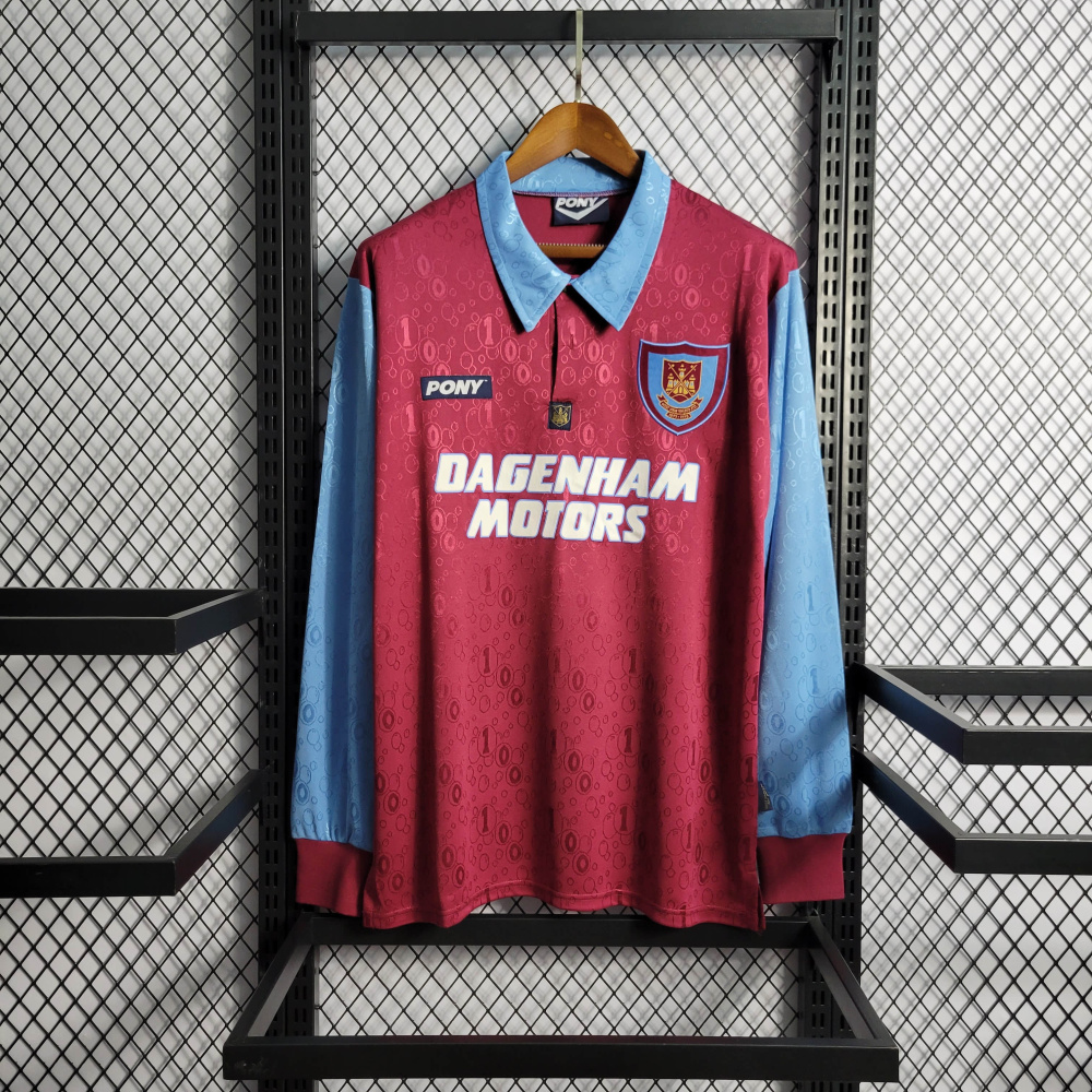 Retro 1995/97 West Ham United Long Sleeve Home