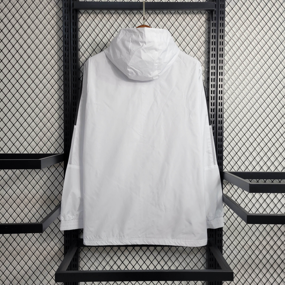 Windbreaker Real Madrid White Size S-XXL