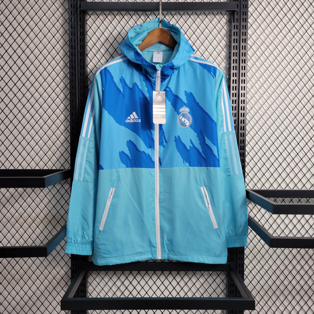 Windbreaker Real Madrid Blue Size S-XXL