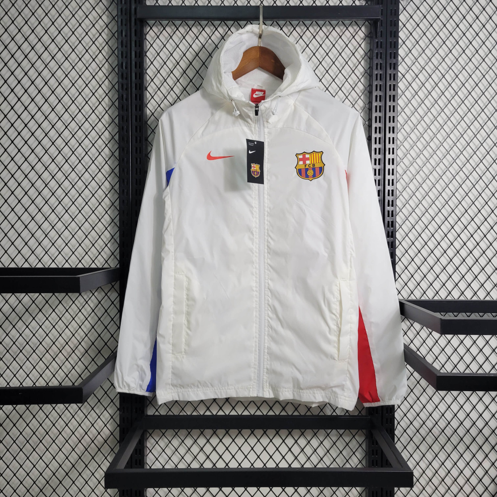 Windbreaker Barcelona White Size S-XXL