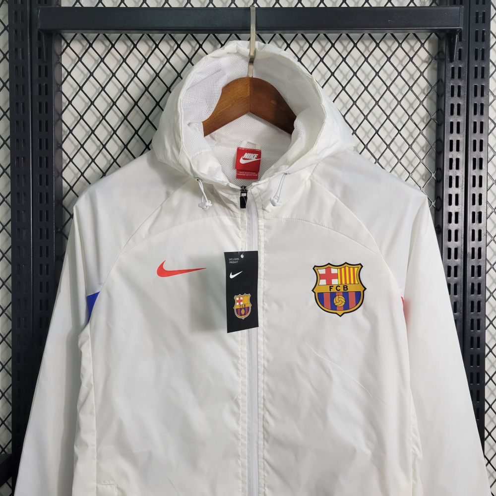 Windbreaker Barcelona White Size S-XXL