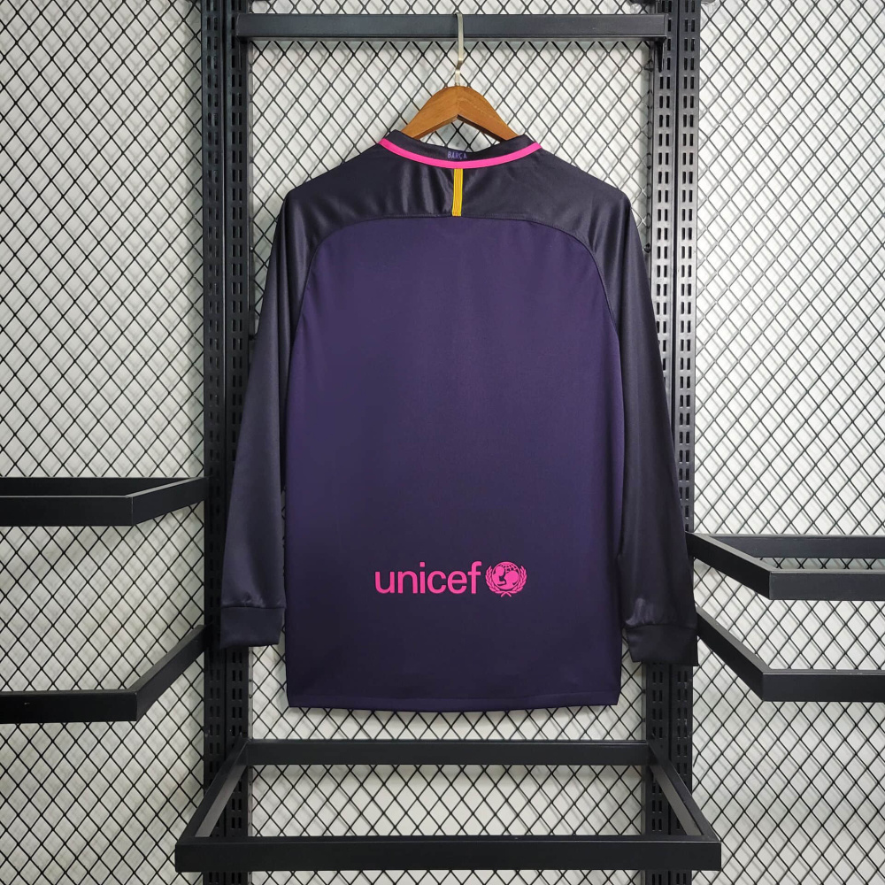 Retro 16/17 Barcelona Guest Long Sleeve Size S-XXL