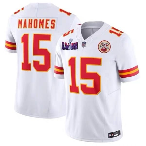 24th Super Bowl NFL Kansas City Chiefs Chiefs Football Uniform No. 15 Mahomes Jersey Sportswear