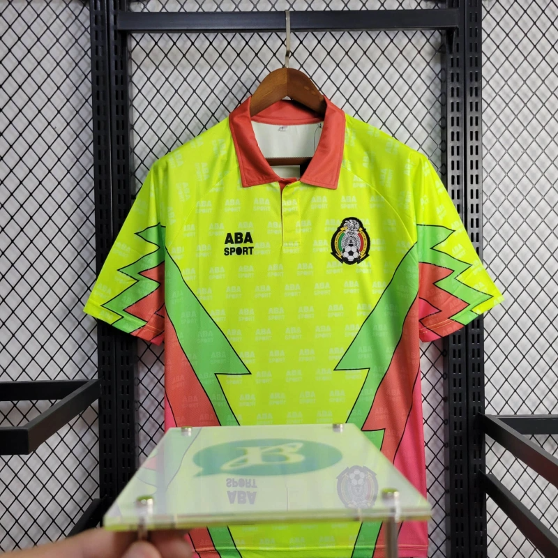Mexico goalkeeper Retro Football Team Shirt jersey