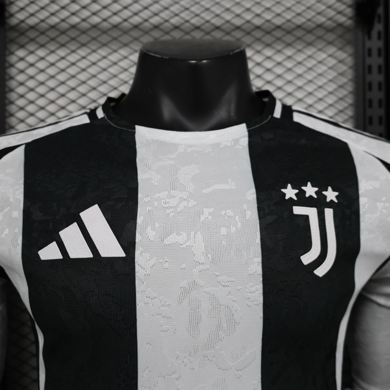 Juventus Home player long sleeve 24/25 Football Team Shirt jersey