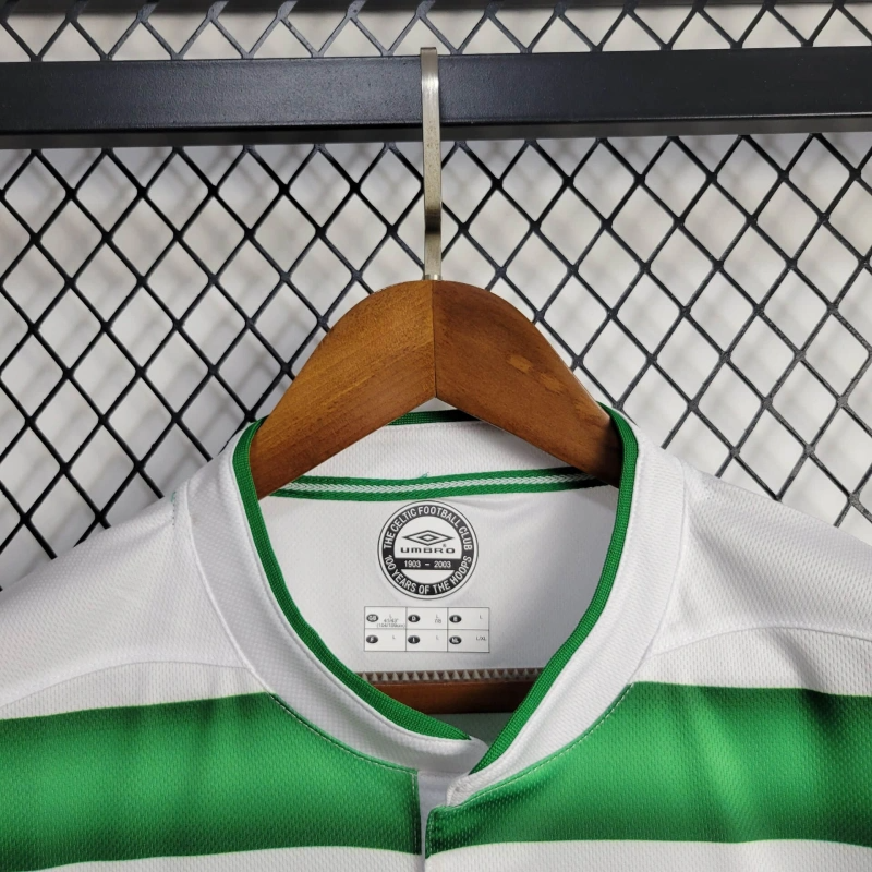 Celtic F.C. Home Retro 01/03 Football Team Shirt jersey