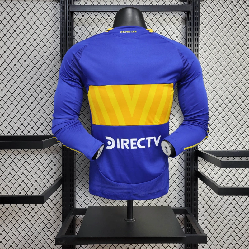 Boca juniors Home player long sleeve 24/25 Football Team Shirt jersey