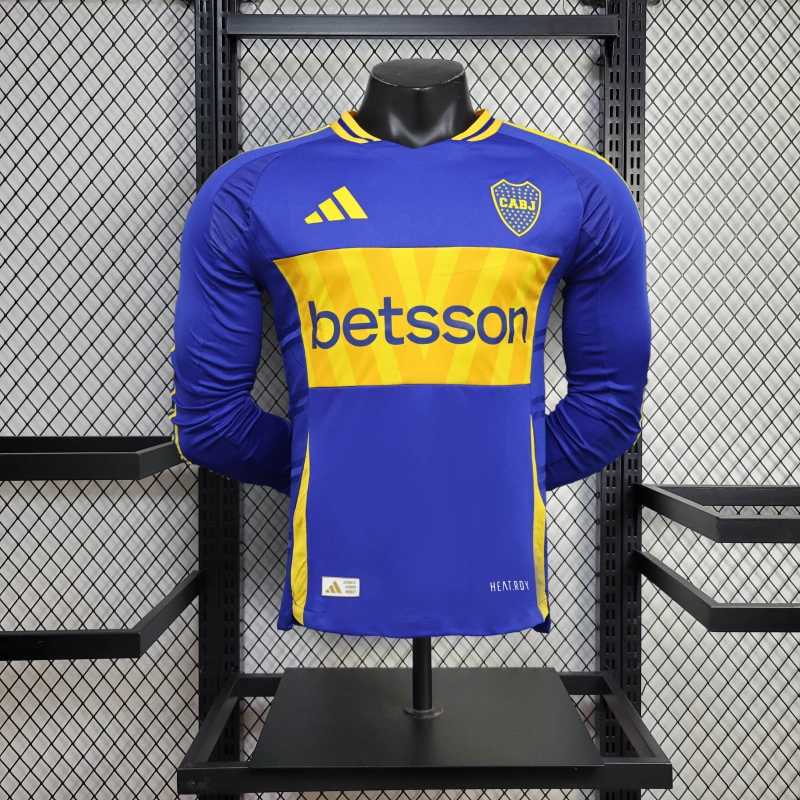 Boca juniors Home player long sleeve 24/25 Football Team Shirt jersey