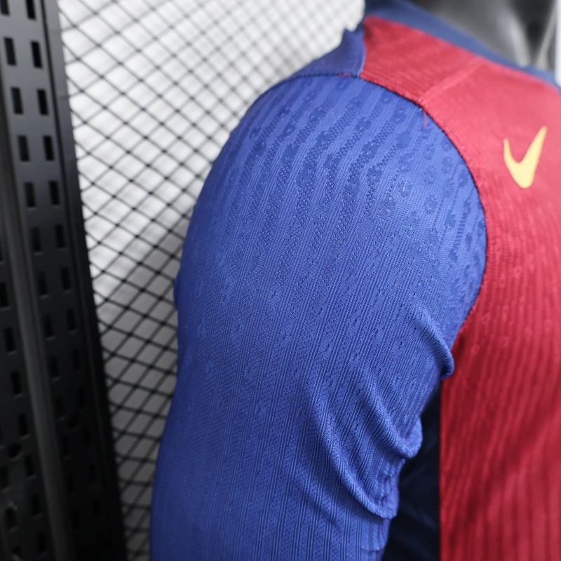 Barcelona home player long sleeve 24/25 Football Team Shirt jersey