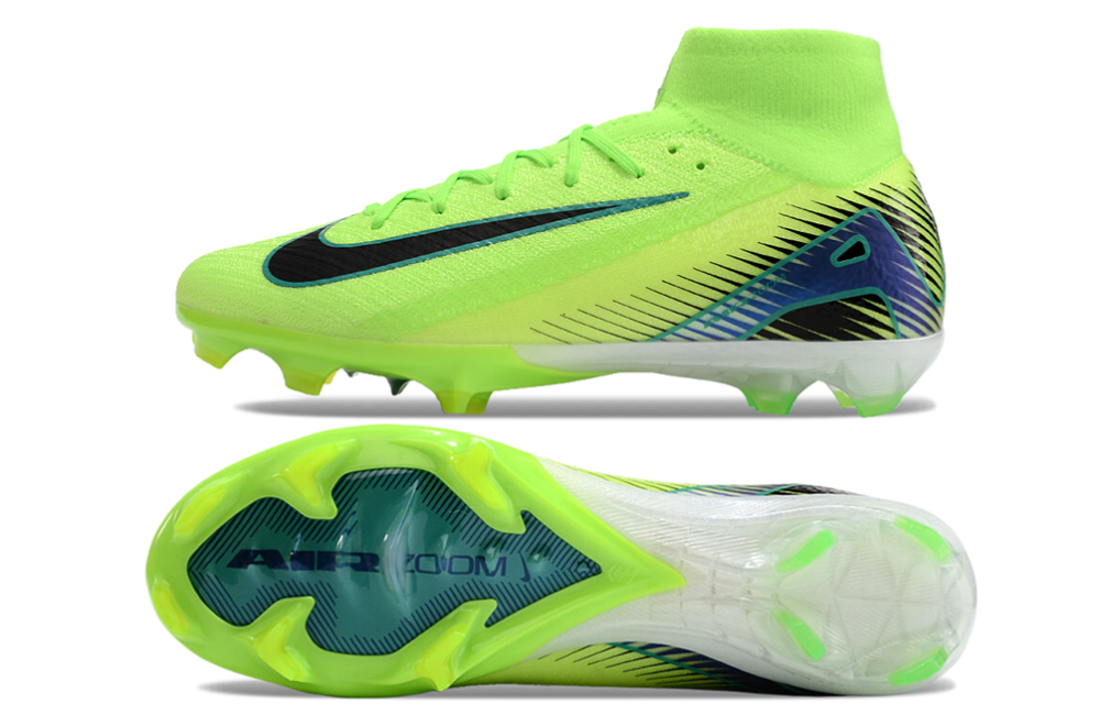 Assassins 16th Generation High Top Built-in Bonded Pack Set Full Air Cushion Waterproof Knitted FG Football Shoes