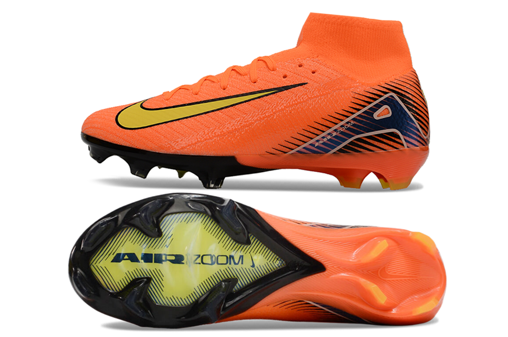 Assassins 16th Generation High Top Built-in Bonded Pack Set Full Air Cushion Waterproof Knitted FG Football Shoes