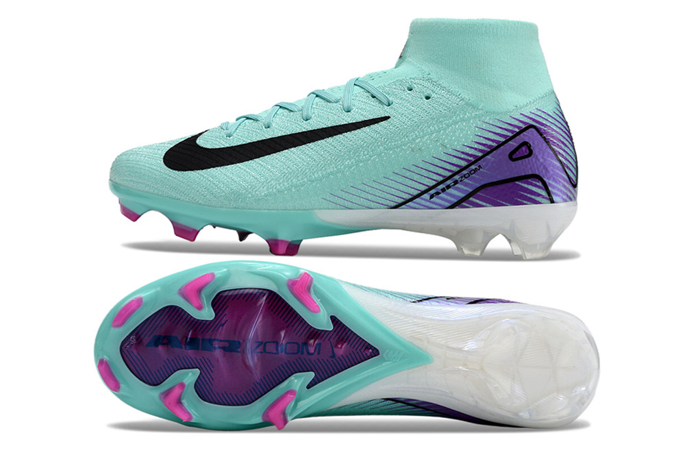 Assassins 16th Generation High Top Built-in Bonded Pack Set Full Air Cushion Waterproof Knitted FG Football Shoes