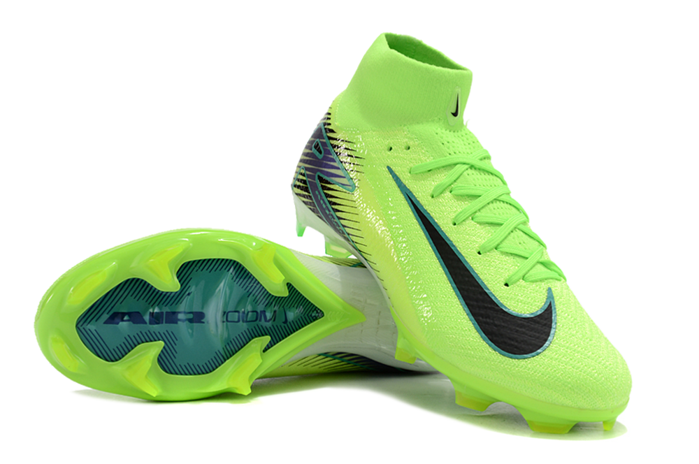 Assassins 16th Generation High Top Built-in Bonded Pack Set Full Air Cushion Waterproof Knitted FG Football Shoes