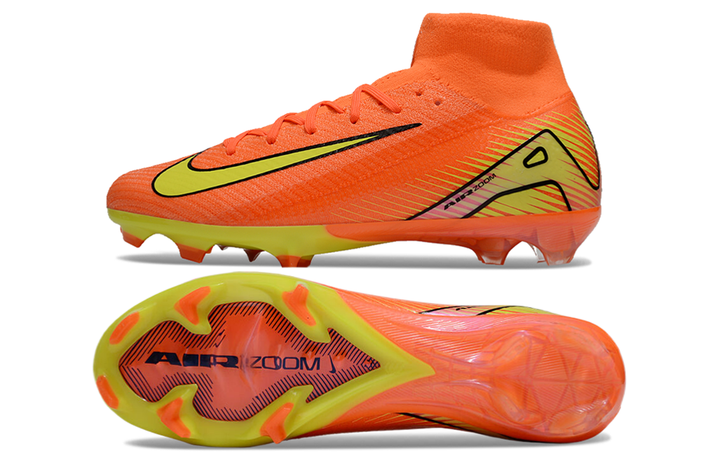 Assassins 16th Generation High Top Built-in Bonded Pack Set Full Air Cushion Waterproof Knitted FG Football Shoes