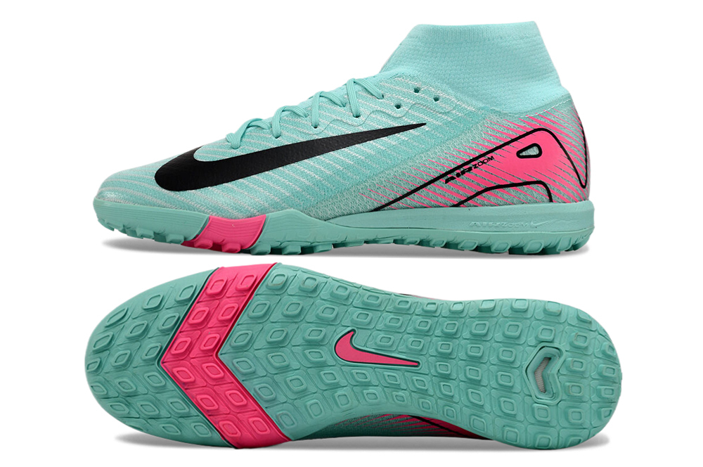 High Top MD Sole Shredded Spikes Football Shoes