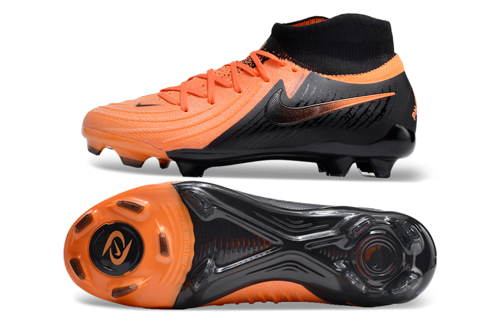 High-top waterproof full knit moon brake original sole FG football Shoes
