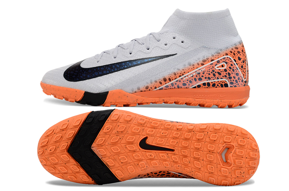 High Top MD Sole Shredded Spikes Football Shoes