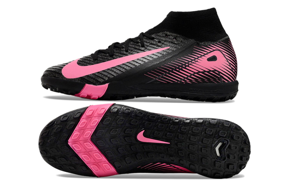 High Top MD Sole Shredded Spikes Football Shoes