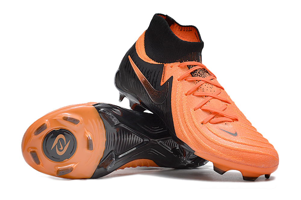 High-top waterproof full knit moon brake original sole FG football Shoes