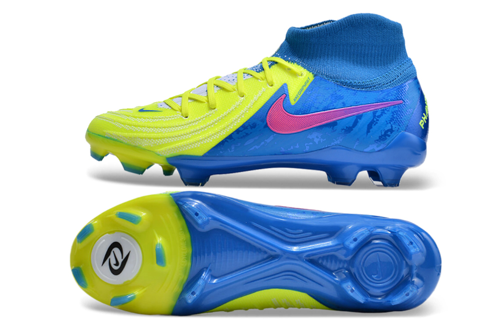 High-top waterproof full knit moon brake original sole FG football Shoes