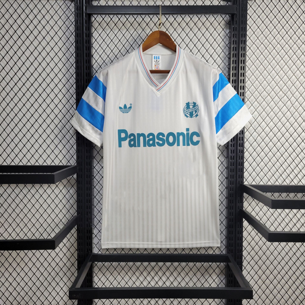 Marseille Home 1990 Retro Football Team Shirt