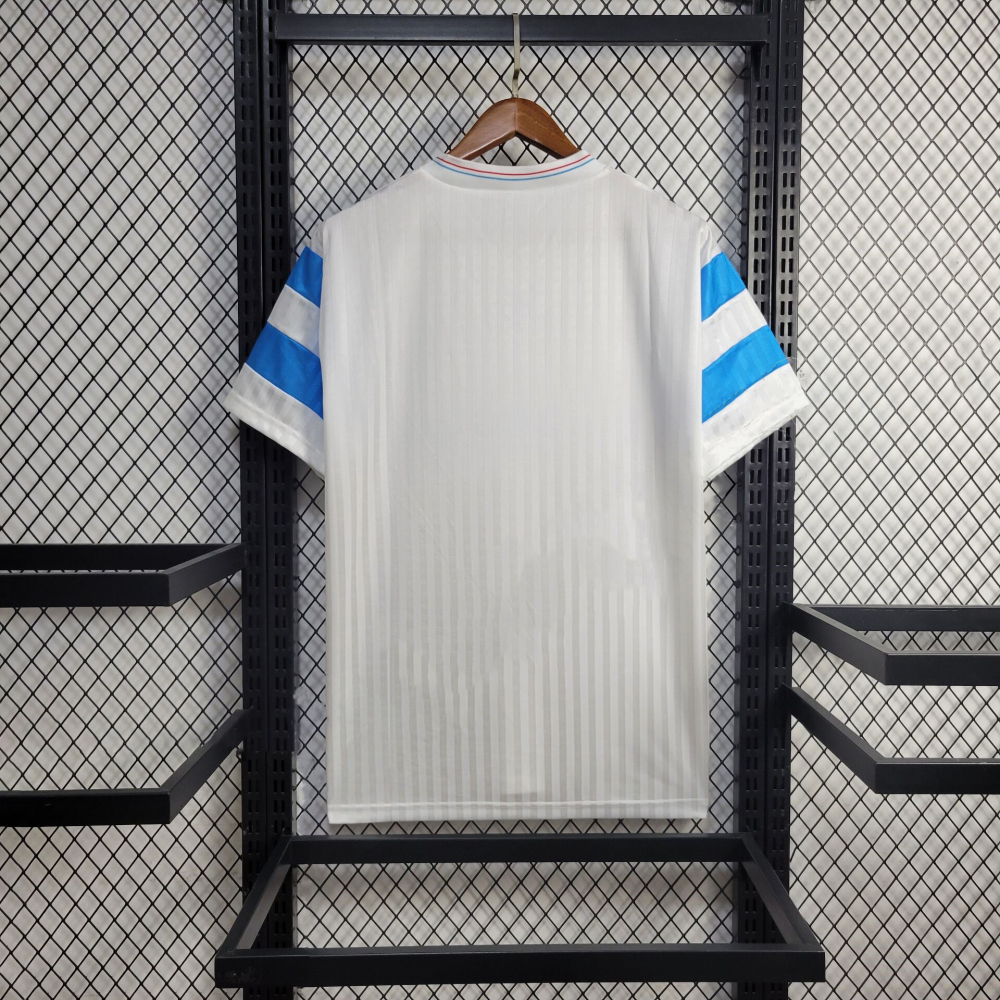 Marseille Home 1990 Retro Football Team Shirt