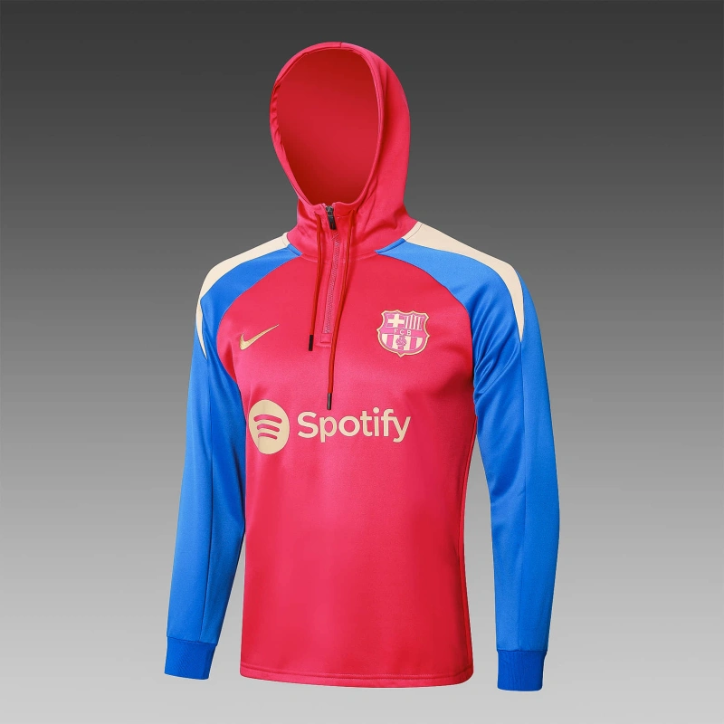 Barcelona Long-sleeved half-pull training kit 24/25 Football team shirt jersey Sports shirt