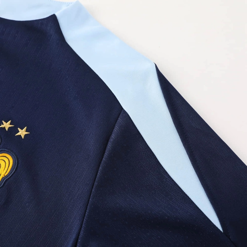 France Long-sleeved half-pull training kit 24/25 Footbal team shirt jersey Sports shirt