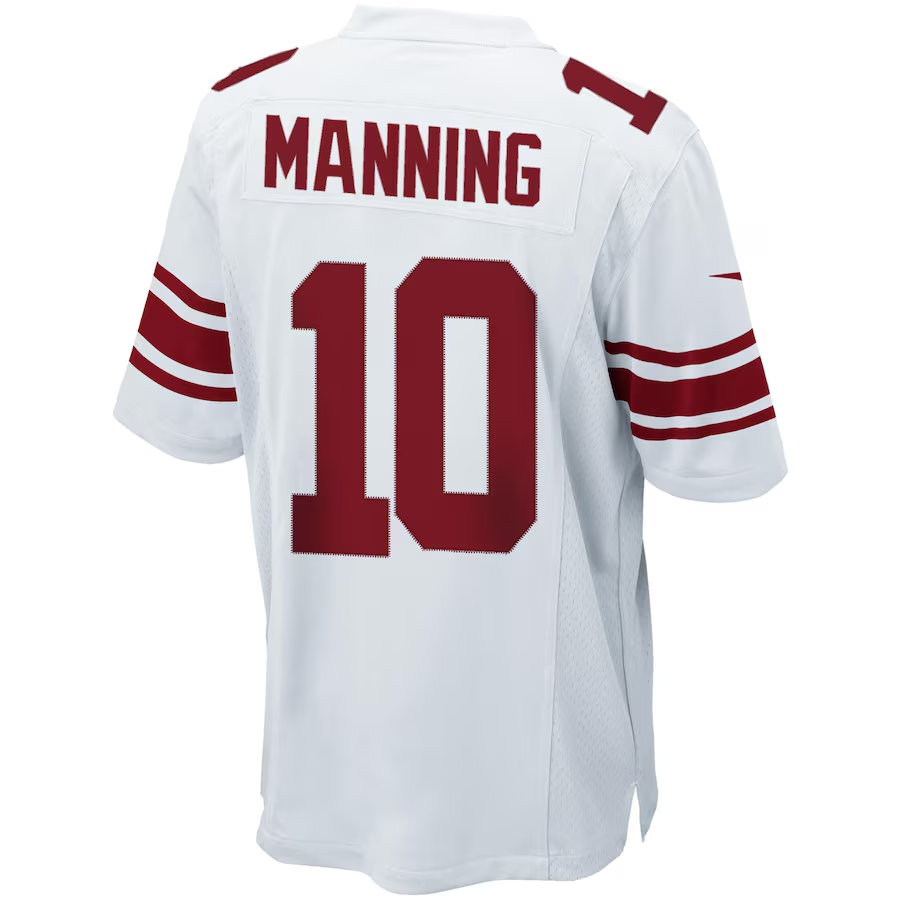 Mens New York Giants Eli Manning White Game Jersey