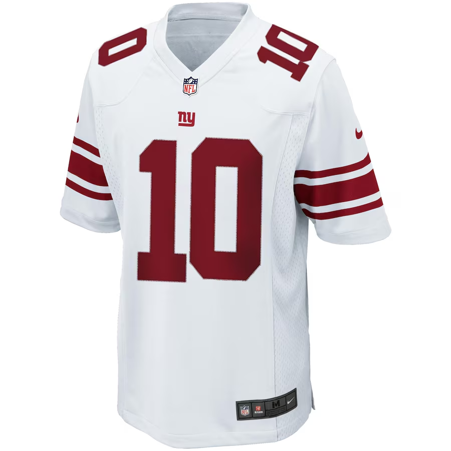 Mens New York Giants Eli Manning White Game Jersey