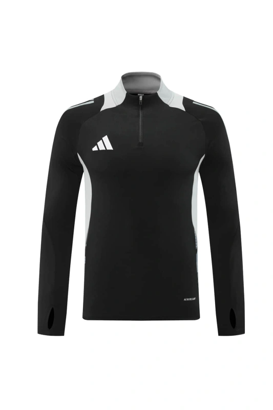 Adidas Long-sleeved half-pull training kit 24/25 Football team shirt jersey Sports shirt