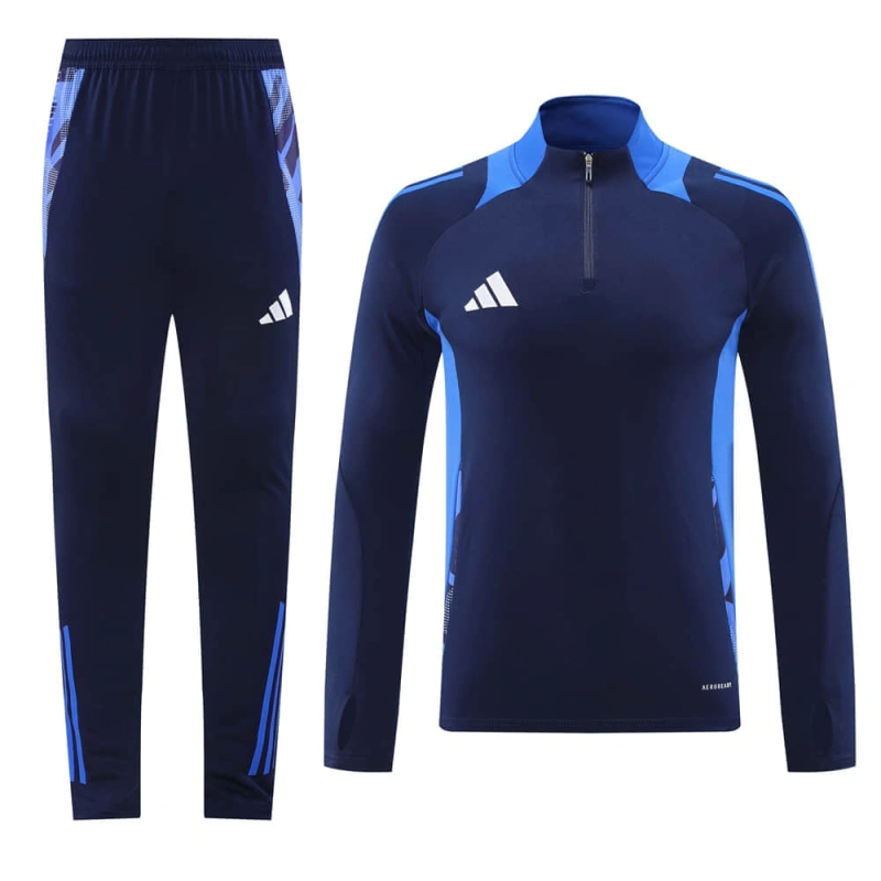 Adidas Long-sleeved half-pull training kit 24/25 Football team shirt jersey Sports shirt