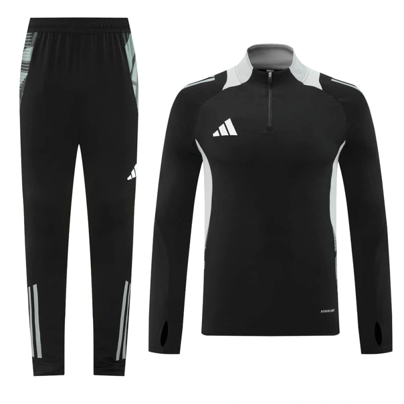 Adidas Long-sleeved half-pull training kit 24/25 Football team shirt jersey Sports shirt