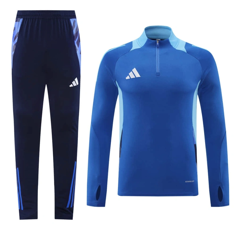 Adidas Long-sleeved half-pull training kit 24/25 Football team shirt jersey Sports shirt