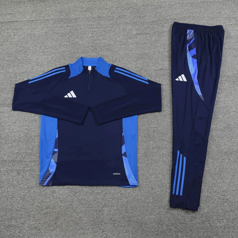 Adidas Long-sleeved half-pull training kit 24/25 Football team shirt jersey Sports shirt
