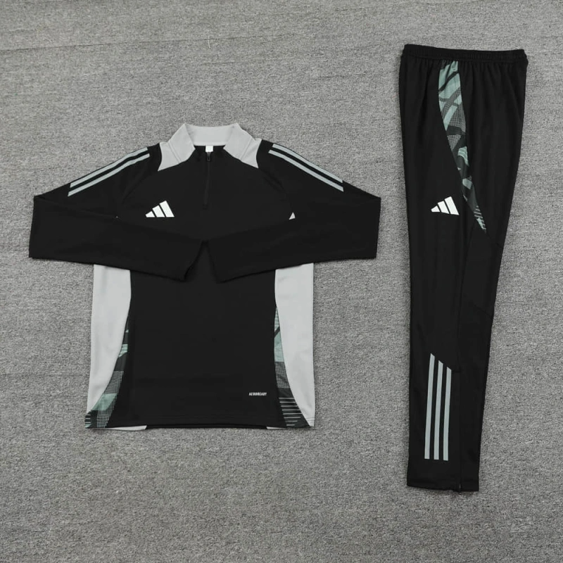 Adidas Long-sleeved half-pull training kit 24/25 Football team shirt jersey Sports shirt