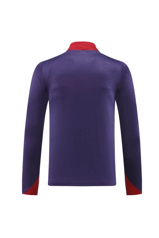 England Long-sleeved half-pull training kit 24/25 Footbal! team shirt jersey Sports shirt