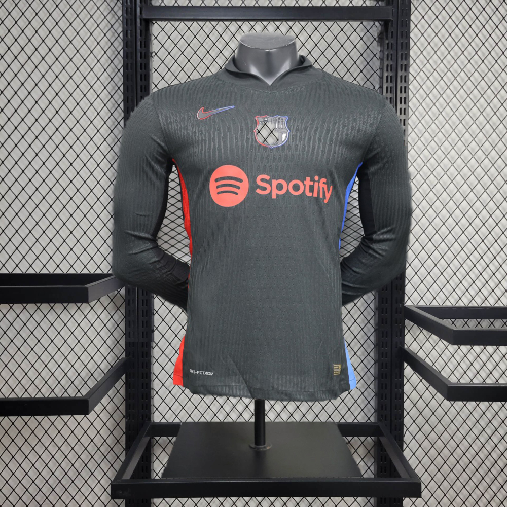 Barcelona away 24/25 Player long sleeve football team shirt