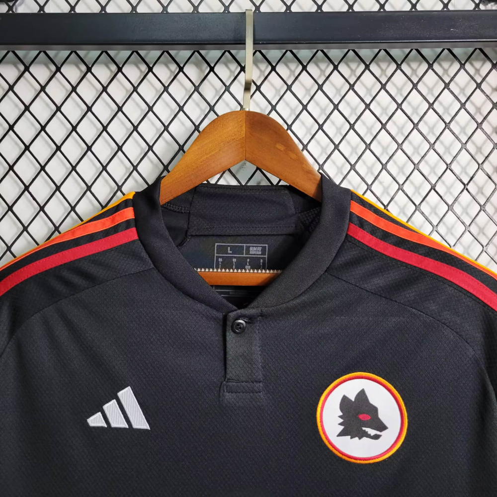 23/24 AS Roma Black 2 away size S-4XL