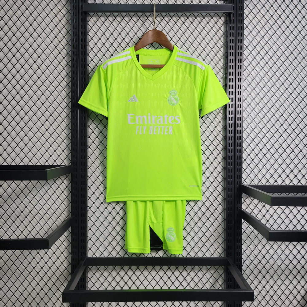 23/24 KIDS Real Madrid Green Goalkeeper Size 16-28