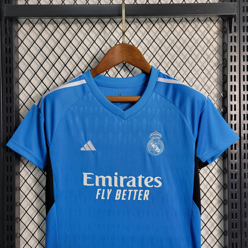 23/24 KIDS Real Madrid Blue Goalkeeper Size 16-28