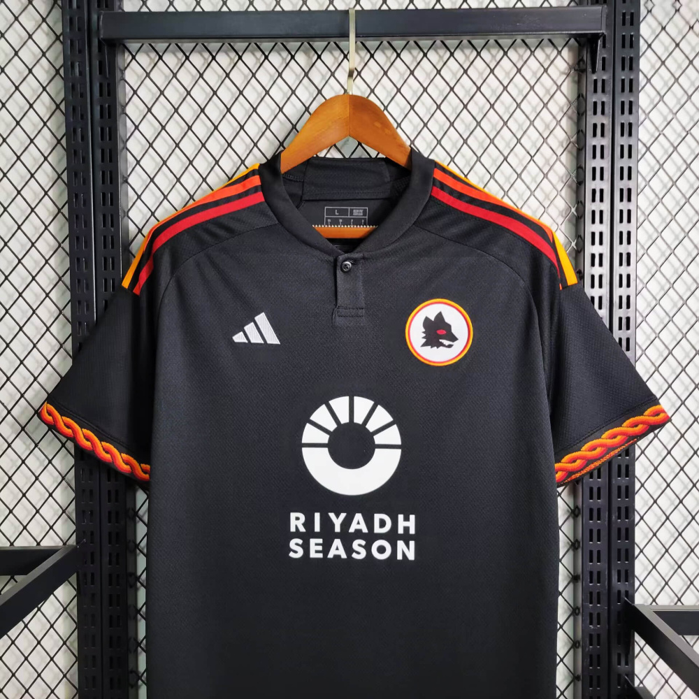 23/24 AS Roma Black 2 away size S-4XL