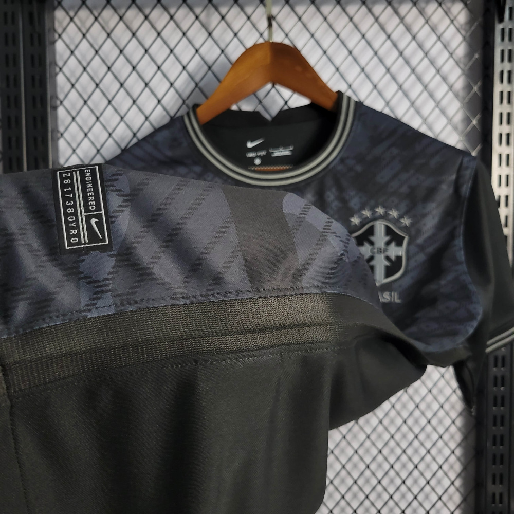 2022 Brazil Black Size S-XXL