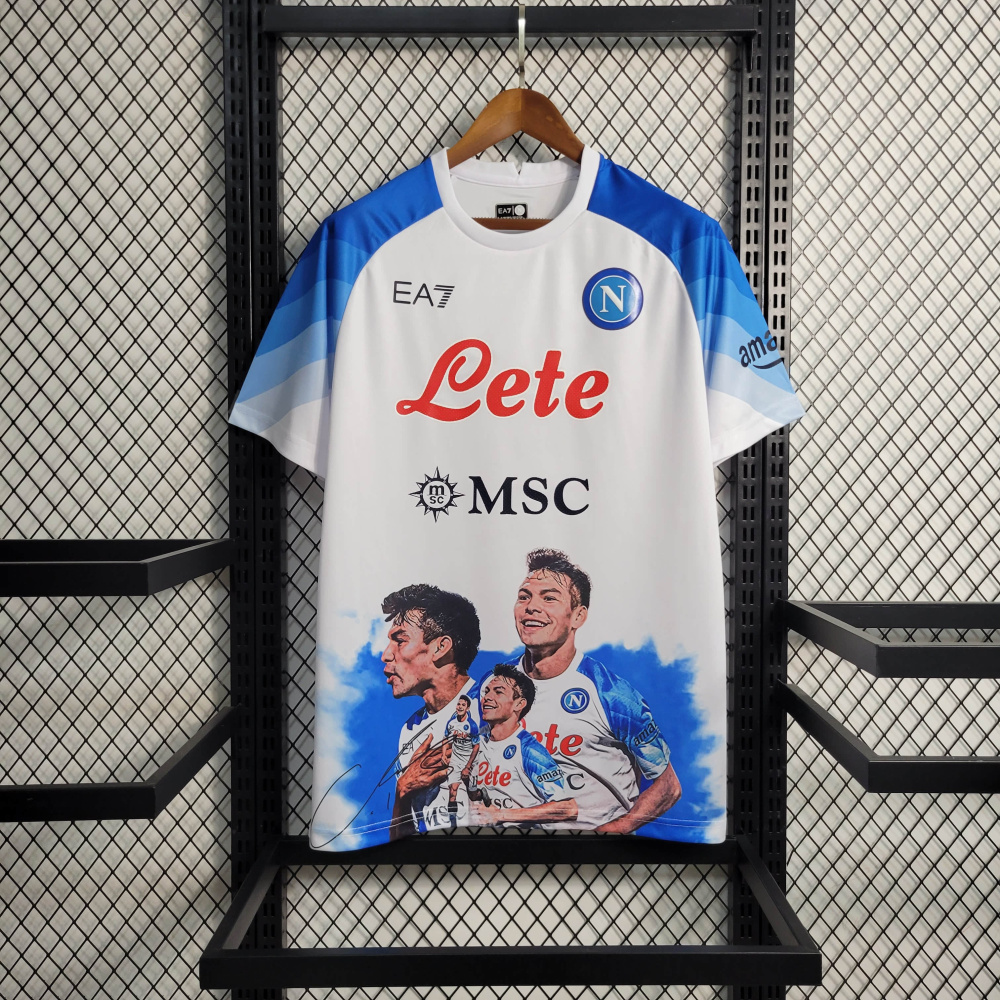 23/24 Napoli Champions Edition White Size S-XXL