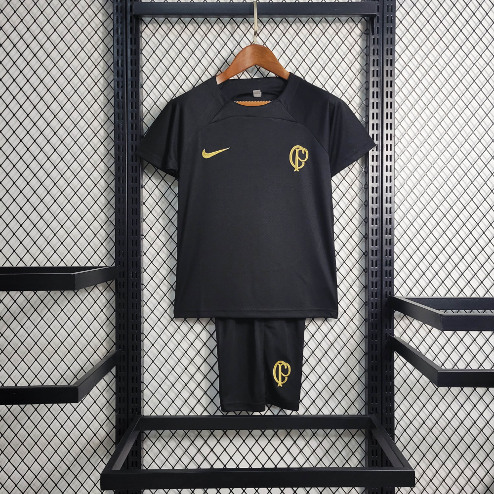 23/24 KIDS Corinthians Training Suit Black Size 16-28
