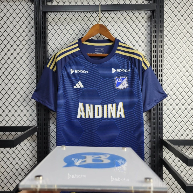 Millonarios Home 24/25 Football Team Shirt jersey