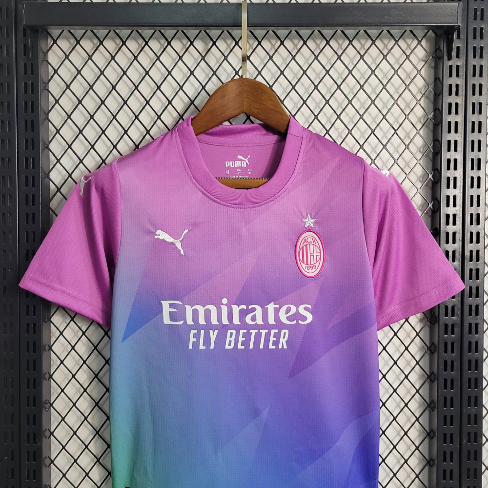 23/24 kids AC Milan 2 away game size 16-28