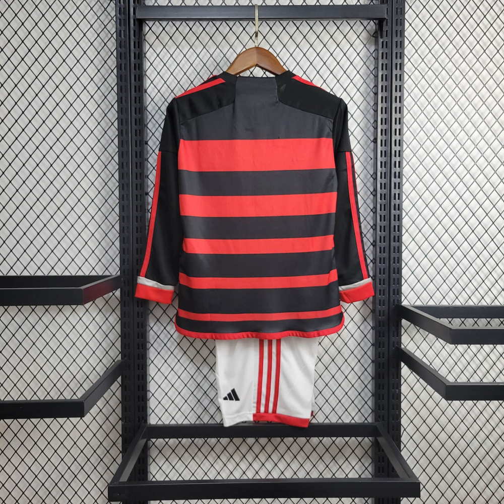 24/25 Kids Flamengo Home Long Sleeve
