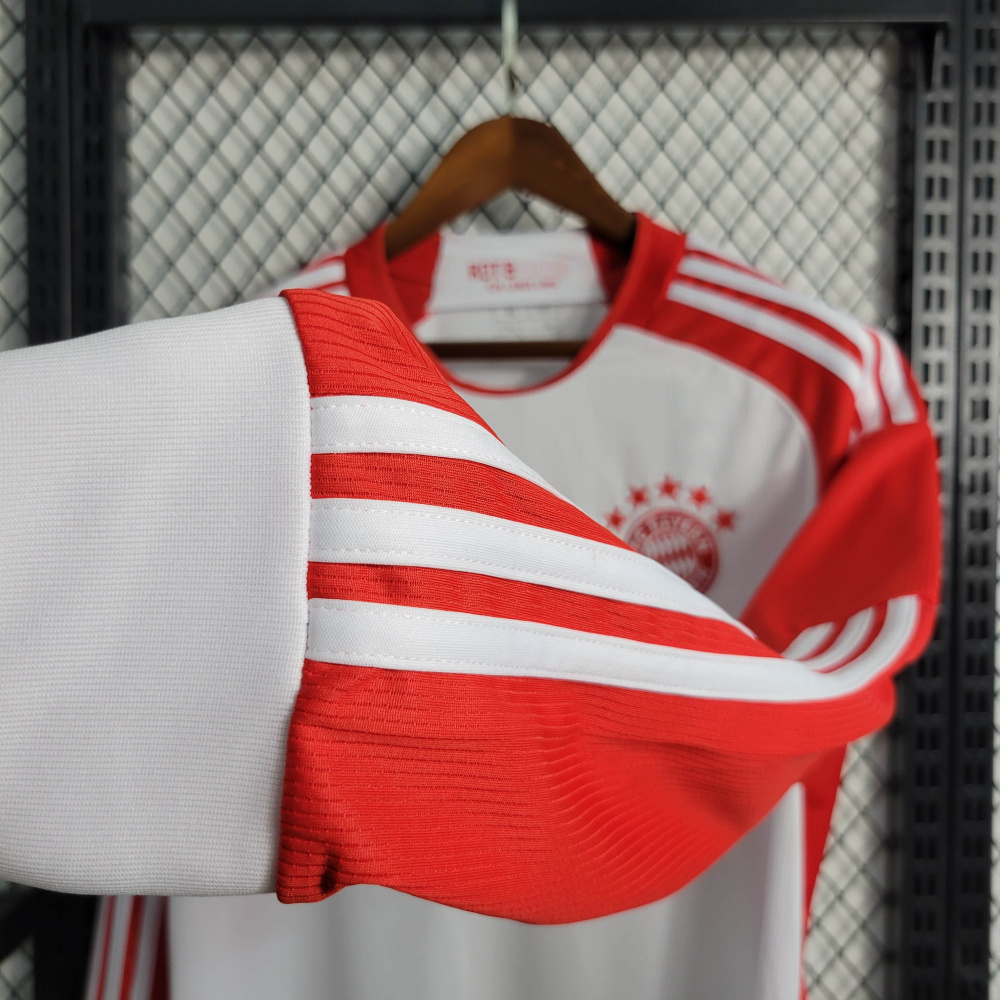 23/24 Bayern Munchen Home Long Sleeve Size S-XXL