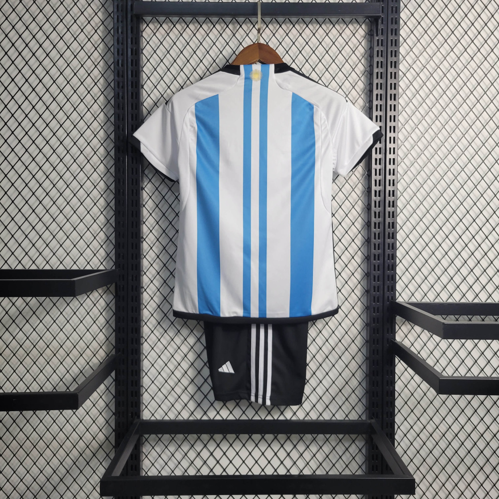 22/23 kids Argentina home 3-star size 16-28